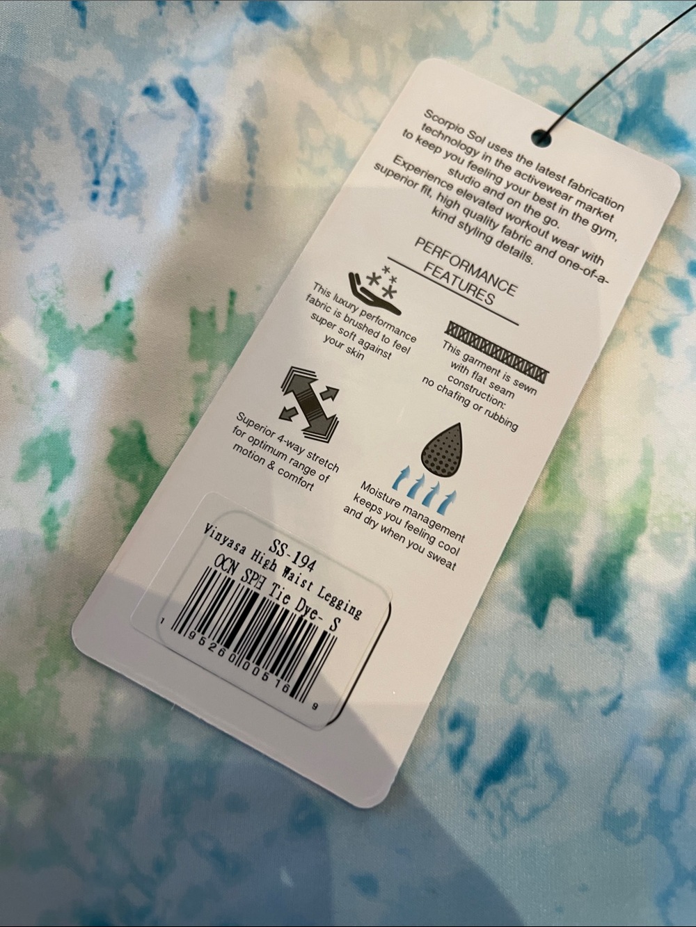 Scorpio Sol Vinyasa High Waist Tie Dye Leggings - Picture 3 of 6